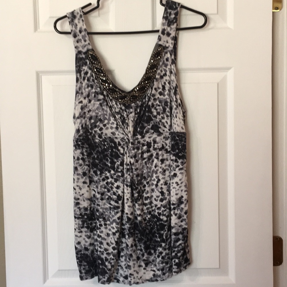 Lane Bryant Decorative tank. Swing tank jeweled neckline